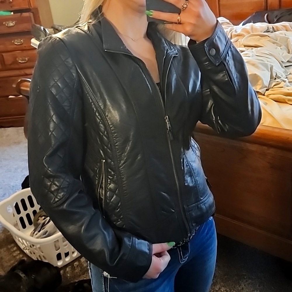 Leather jacket